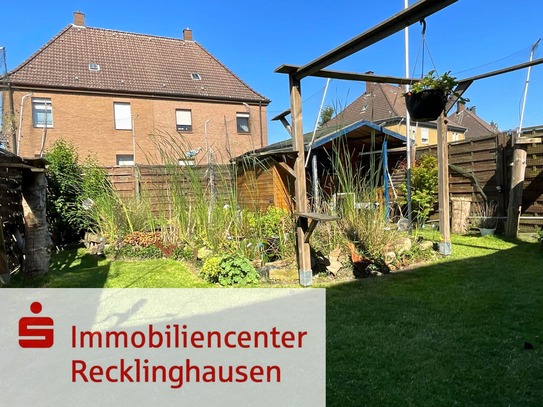 Klein, aber fein, mit zwei Gärten! Gemütliches Zechenhaus in Oer-Erkenschwick!