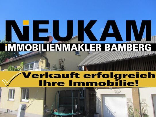 STRULLENDORF: HAUSÄHNLICHE 7-RAUM-WOHNUNG AUF 3 ETAGEN-ca.164m2 WFL.+BALKON+2 GARAGEN- 335.000,-EURO