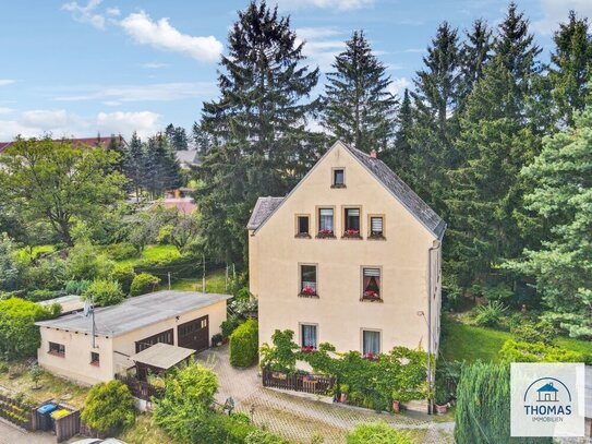 ++Sebnitz: Romantisches MFH mit großem Garten bietet 3 WE, 3 Terrassen, 2 Garagen & 2 Carports!++