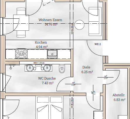 2-/3- Zimmer Neubauwohnung "Village Kehl" in Kehl-Sundheim