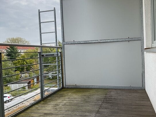 Barierefreies wohnen im Zentrum von Schkeuditz mit Balkon und großer Küche.