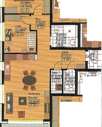 schöne 3-Zimmer Wohnung, Seniorenwohnanlage in Senden