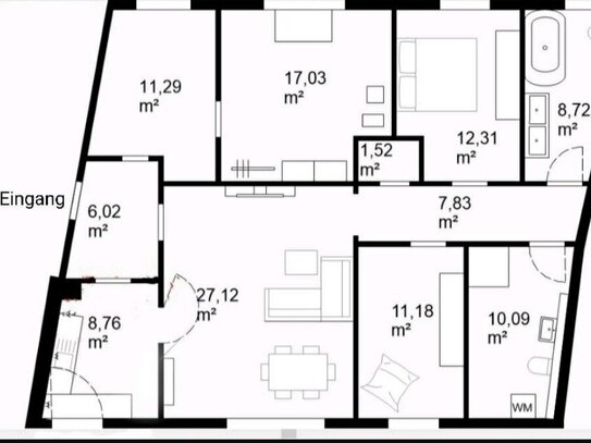 Renovierte 4.5 Zimmer Wohnung in Münster nähe