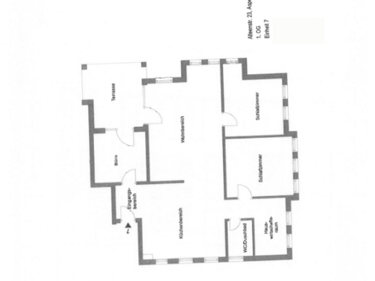 4- Zimmer Wohnung im 1. OG eines Mehrfamilienauses in Bahnhofsnähe