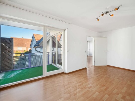 Lichtdurchflutete 3-Zimmer-Wohnung | ca. 68 m² | zentral und naturnah | überdachter Balkon