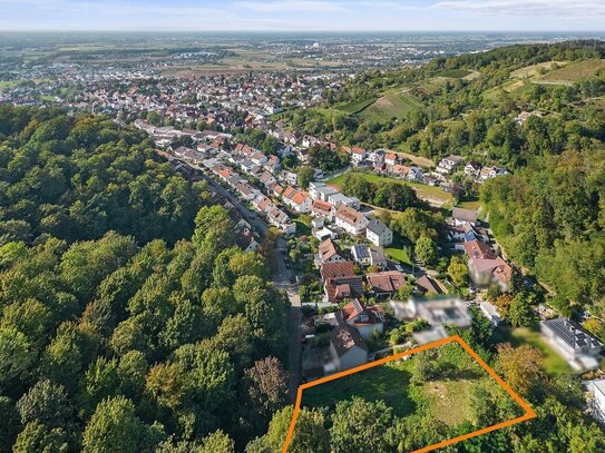 Premium-Baugrundstück in schöner Hanglage von Weinheim mit Panoramablick (provisionsfreier Verkauf)