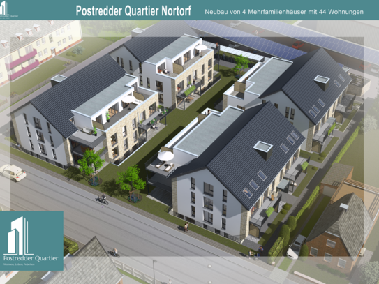 Postredder Quartier: Exklusive KfW 40 NH Wohnungen mit Winterterrasse in Nortorf – Stilvolles Wohnen zur Miete