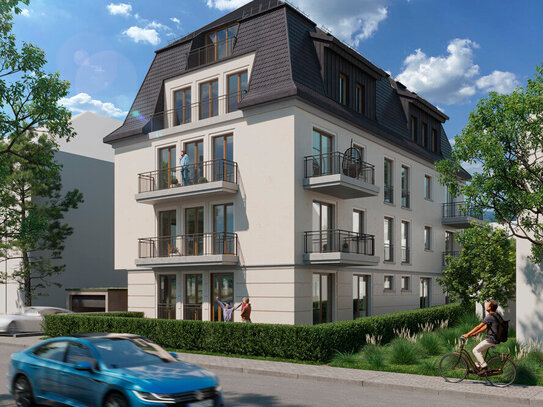 Neubau: Zwei-Zimmer-Sonnenwohnung mit Terrasse und Aufzug in die Wohnung (WHG 09)