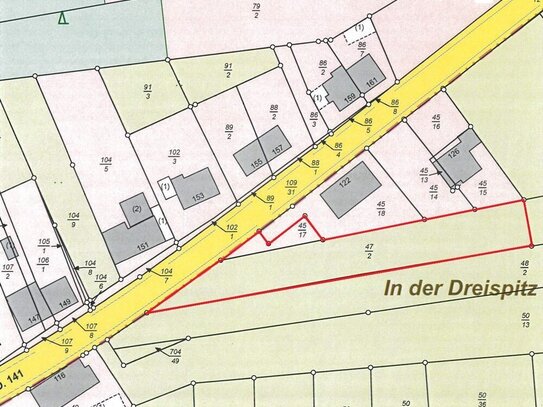 Heusweiler: 1.793 m² großes Grundstück in Südlage, an der Bebauungsgrenze