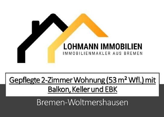 Wohnen in Wesernähe: Gepflegte 2-Zimmer Wohnung mit Balkon, Küche und Keller