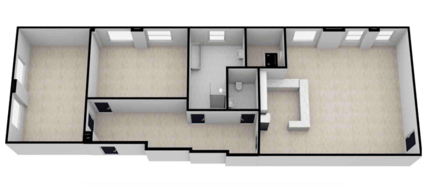 3-Zimmer-Wohnung mit doppel Eingang in Lichtenberg - Foto 1