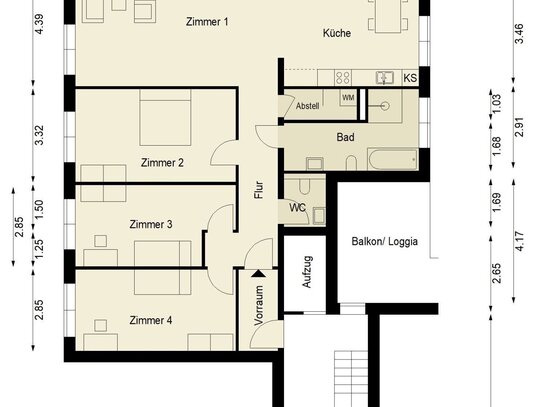 Neubau zum Erstbezug / Sofortbezug / ruhige zentrale Lage / Lift / Balkon / Terrasse / Wintergarten / hohe Räume