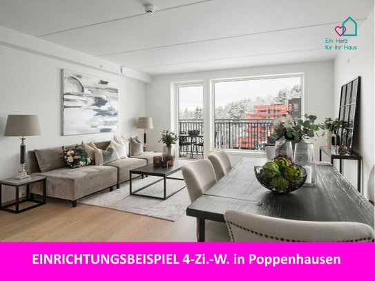 großzügige, moderne 4 Zi. Wohnung in Poppenhausen zu verkaufen