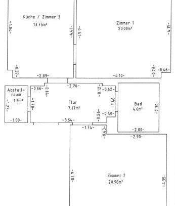 Teilmöblierte frisch sanierte große Wohnung im EG, ideal als WG