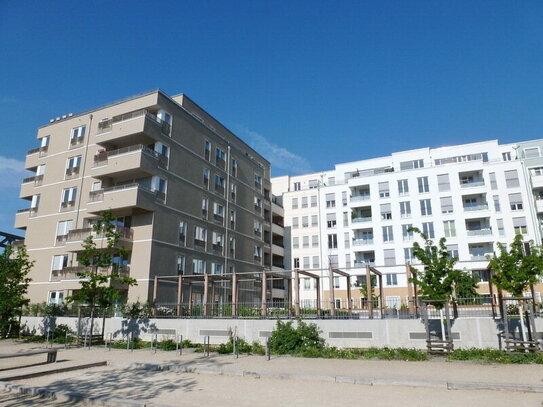 Neubau aus 2015 am Park am Gleisdreieck, Dusch- u. Wannenbad, G-WC, Parkett, Einbauküche, Balkon, Fu