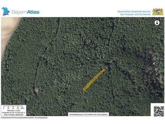 Waldgrundstück Fl.Nr. 1042 Gem. Stockheim zu 1.100 m²