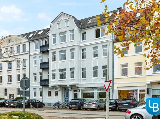 Altbauwohnung mit Blick auf den Nord-Ostsee-Kanal