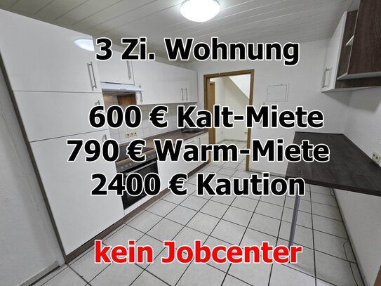 ab sofort - 3 Zimmer Wohnung mit Einbauküche