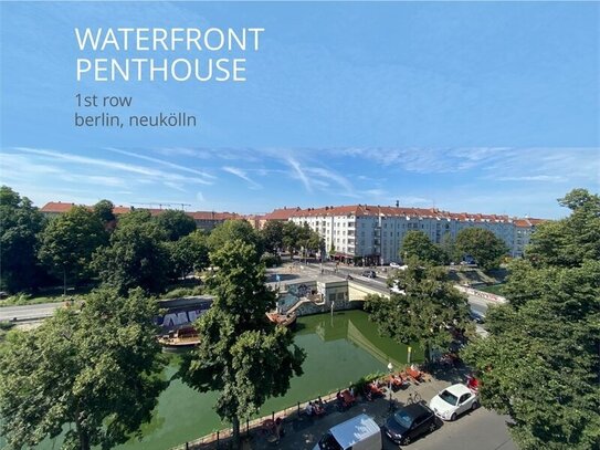 Waterfront Penthouse: View over Neukölln's Landwehrkanal