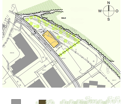 Baugrundstück für ein Büro-, Produktions- und Lagergebäude im Norispark-Nordostpark