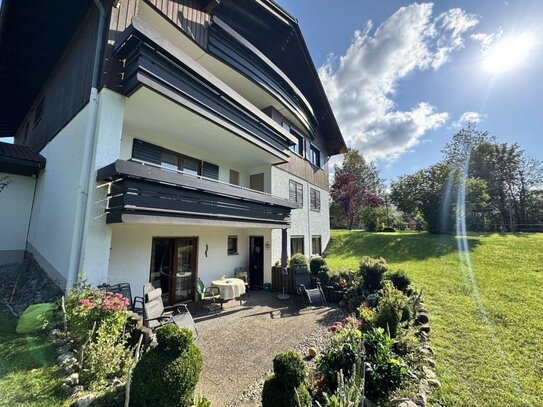 Gemütliche 2-Zimmerwohnung mit Terrasse in Wertach