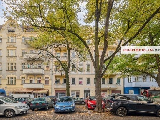 IMMOBERLIN.DE - Ruhige Trendlage! Sehr angenehme Altbauwohnung mit Balkon nahe Tempelhofer Feld