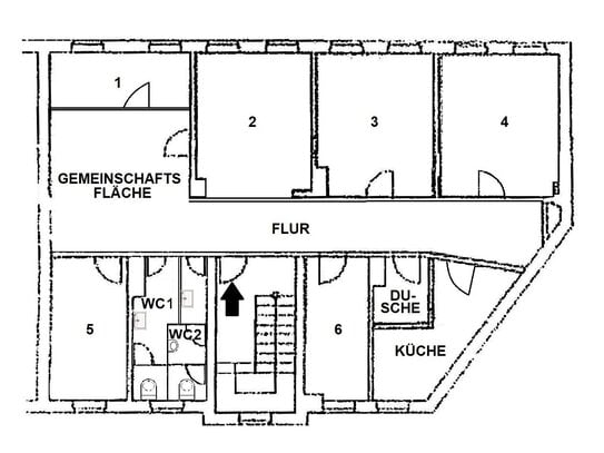 STUDENTEN AUFGEPASST! WG- geeignete 6- Raum- Wohnung mit möblierter Küche