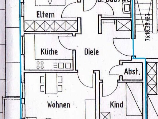 Frisch renovierte 3-Zi.-Whg in Erbach