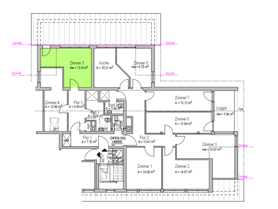 ERSTBEZUG - NEU RENOVIERTE 8er-WG *Möblierte Zimmer_Nr.5*