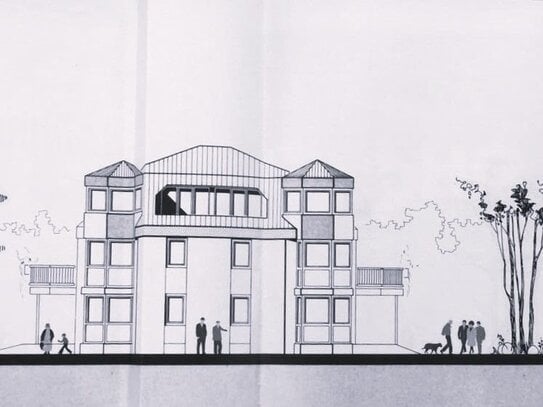 REFRATH ruhig gelegene 3-Zimmer-Whg in Waldrandlage mit Dachterrasse, 2 Bädern, 2 Erkern, TG-Stellplatz