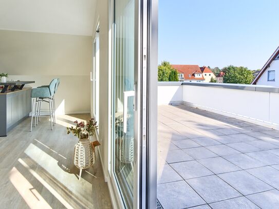 Einmalige Penthousewohnung mit großzügiger & sonniger Dachterrasse im Neubau