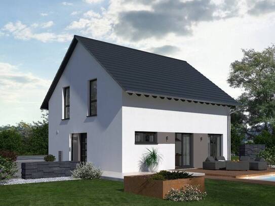 Klassisches Einfamilienhaus projektiert auf realem Grundstück in Steglitz