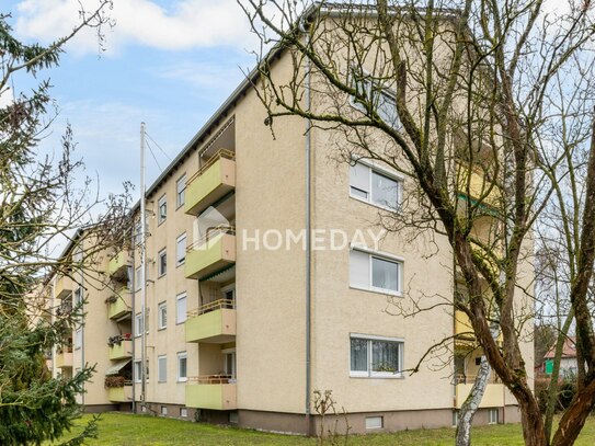 Leerstehende 3.5 -Zimmer-Wohnung im Erdgeschoss mit Balkon und Garage