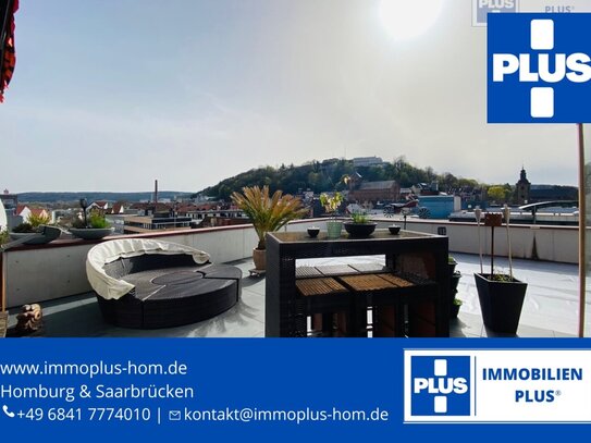 NEUER PREIS!!! HOMBURG - STADTMITTE; EXKLUSIVES PENTHOUSE MIT SPEKTAKULÄREM AUSBLICK