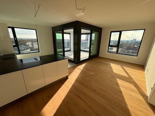 Erstbezug - Lichtdurchflutete 4-Zimmer Wohnung im Seetor Tower mit außergewöhnlichem Ausblick über Nürnberg