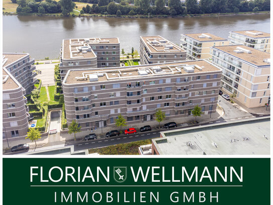 Bremen - Überseestadt | Neuwertige 3-Zimmer-Wohnung in der obersten Etage mit Weserblick und Tiefgaragenstellplatz