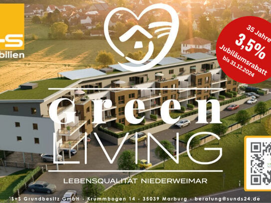 Green Living - Neubau - Bezugsfertig - 3 Zimmer - Eigentumswohnung - Weimar (Lahn) - WE 19