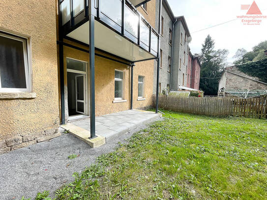 Großzügige 4-Raum-Wohnung mit kleinem Gewerbe in Schwarzenberg