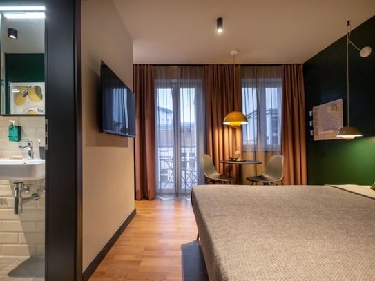 Serviced Apartment in Berlin Mitte, Wedding mit Balkon