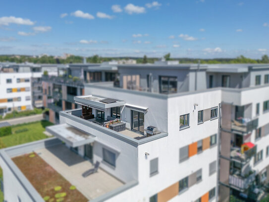 Dem Himmel so nah: die perfekte 3,5 Zimmer Eigentumswohnung mit Freiraum für Weitblick - mit Riesendachterrasse