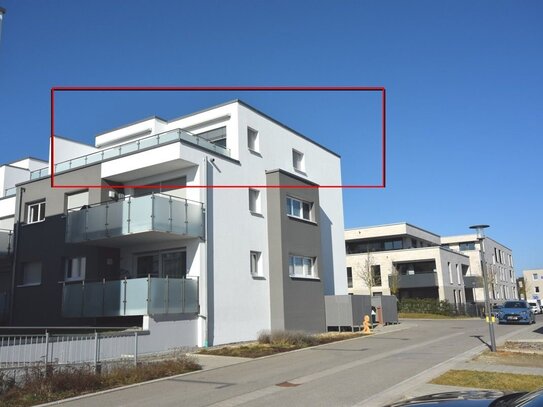 Traumhafte 2-Zimmer-Penthouse-Wohnung große Terrasse, Einbauküche, Tiefgarage, sofort frei