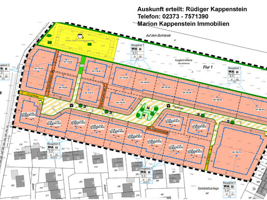 625 m² Grundstück für einen freistehenden Bungalow