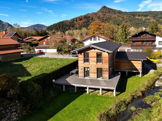 Traumhaftes Architektenhaus - nordisch-modern mit unverbaubarem Wendelsteinblick - Energiewert A+