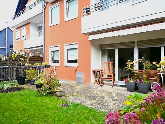 Ebenerdige Citywohnung mit Garage, Terrasse und Gartennutzung - ideal bis ins hohe Alter!