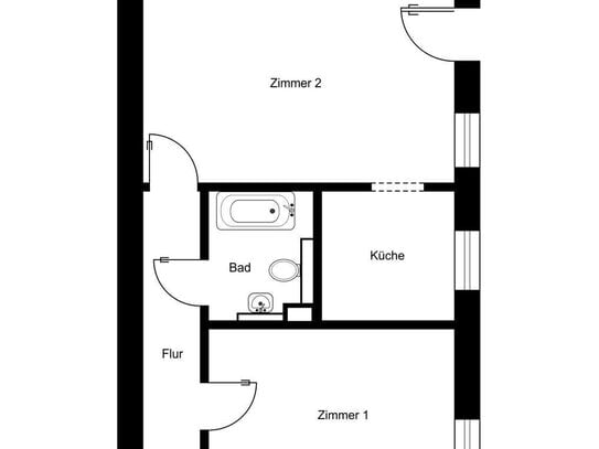 Kapitalanlage: 2-Zimmer Wohnung in zentraler Lage