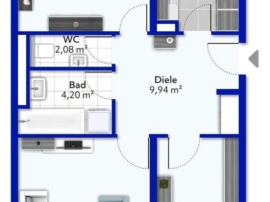 Ihr Chance auf eine geräumige 3-Zimmer-Wohnung mit 2 großen Balkons, Lift... vermietet