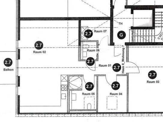 Ideal für 2 Personen - großzügige Dachgeschosswohnung