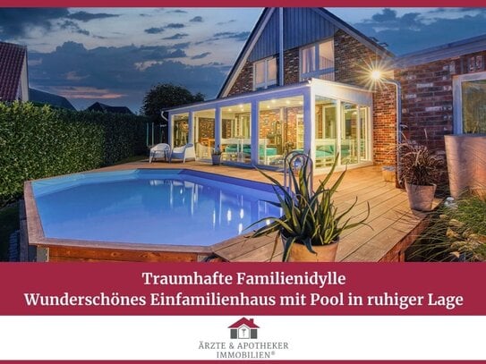 Wunderschönes Einfamilienhaus mit Pool in ruhiger Lage von Nenndorf!