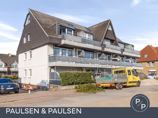 Strandnahe, zentrale Eigentumswohnung mit Süd-Balkon und Stellplatz