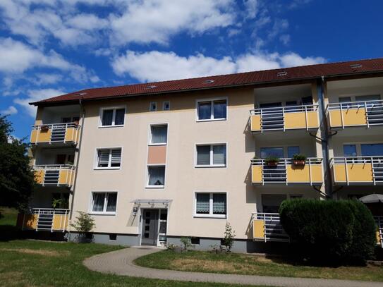 Heute ein König: Ihr neuer Balkon mit Blick ins Grüne.